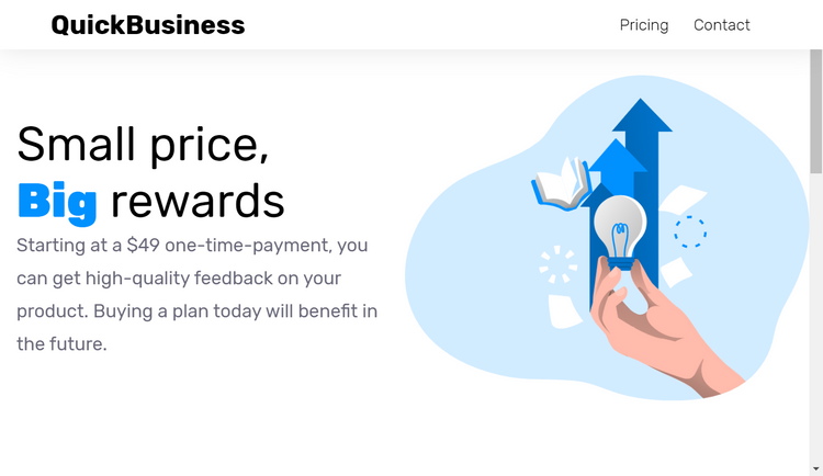 Idea Burst pricing page